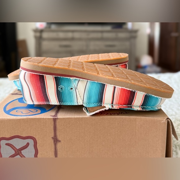 Twisted X Hooey Slip-On Sunset Shoes Size 6.5M Casual Loafers Western - Picture 7 of 12